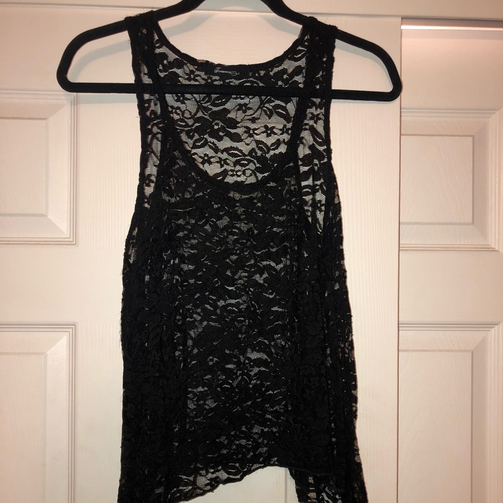 Lace Cropped Tank